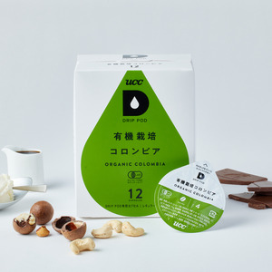 コーヒー UCC カプセル 12P×3箱 挽きたて コロンビア 有機栽培コーヒー豆 100%使用 DRIP POD専用カプセル 静岡県 富士市 [sf103-001]