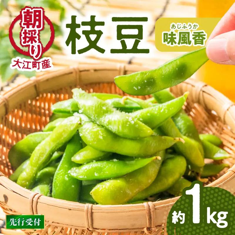 《先行受付》枝豆（味風香）約1kg【2026年7月下旬より順次発送予定】 022-003