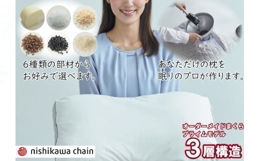 西川の完全オーダーメイド枕（プライムシリーズ）