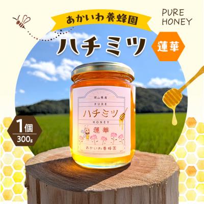 ふるさと納税 赤磐市 はちみつ 蓮華蜂蜜 1個300g ハチミツ 蜂蜜 天然 非加熱[NO5765-1411]