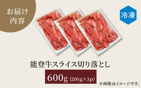 【先行予約】能登牛 スライス切り落とし600g【2026年1月以降順次発送】| 牛肉 ブランド牛