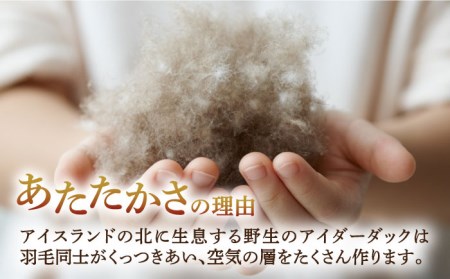 【セミダブル】【至福の寝ごこち】 羽毛布団 肌掛け アイダーダウン×綿100％（ホワイト・精紡交撚）《壱岐市》【富士新幸九州】 [JDH084] アイダーダウン 布団 ふとん 綿100％ 肌掛け ダウ