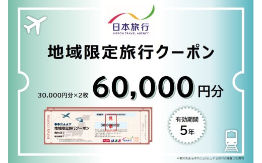 福井県敦賀市 日本旅行 地域限定旅行クーポン 60,000円 [017-a004]【敦賀市ふるさと納税】