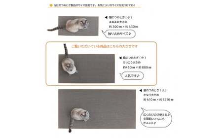 猫のつめとぎ（中）【けっこう】おおきめサイズで2枚入り! 12-056