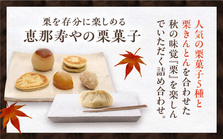 【2025年9月から発送】栗きんとん6個と栗菓子5種類 / 栗 くり 栗きんとん 和菓子 栗がし / 恵那市 / 恵那寿や [AUAS010]
