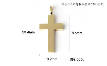 ロッソエブルー ペンダントトップ k18 18金 ゴールド L クロス フリー メンズ レディース 岐阜市 / アフェクト[ANGT002]