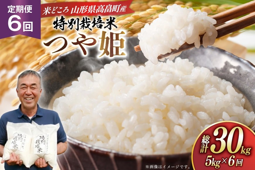
                  米 定期便 6回 令和8年 つや姫 5kg 6回 計30kg [渡部ファーム 山形県 高畠町 tk06ays810038] お米 白米 精米 ごはん ご飯 ブランド米
                