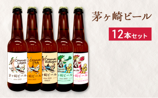 
茅ヶ崎ビール アソート 12本セット　【お酒　ビール　クラフトビール　瓶入り　段ボール入り】
