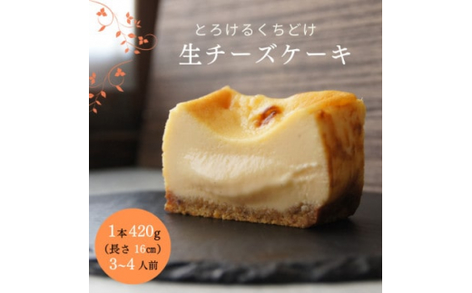 
とろける生チーズケーキ 420g/1本(福岡県水巻町)【1381767】
