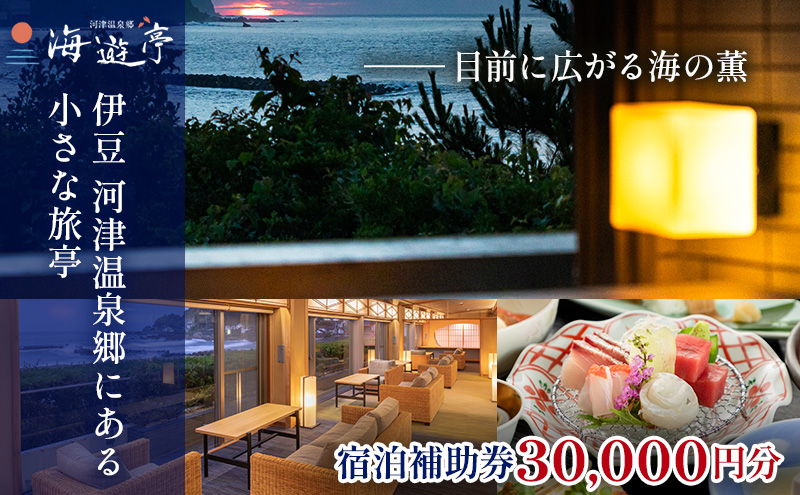 
海遊亭【30,000円】宿泊補助券 河津温泉 オーシャンビュー 河津 河津町 静岡 伊豆 宿泊券 旅館 旅行 観光 温泉 国内旅行 [№5227-0445]
