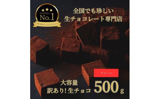 大容量 訳あり 生チョコレート 500g プレーン 312011_DD006