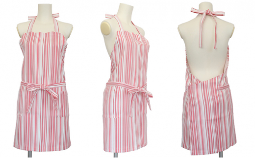 0476抗菌抗ウイルス エプロン（ピンク）