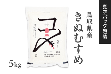 【真空パック】令和7年産 新米 鳥取県産きぬむすめ 米 キヌムスメ 5kg 返礼品 米 お米 おこめ こめ 真空パック包装 備蓄 防災 長期保存 単一原料米 ローリングストック 鳥取県日野町