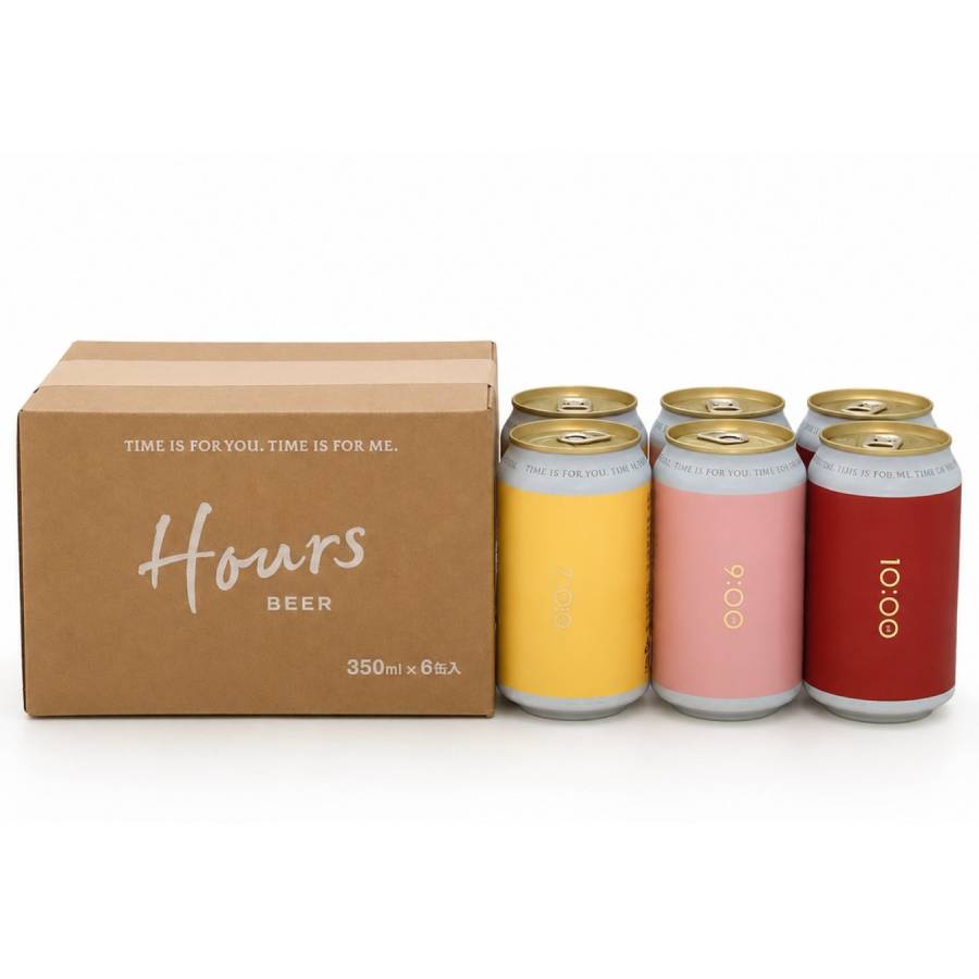 ＜HOURS BEER＞クラフトビール3種飲み比べ６本セット 350ml×6本