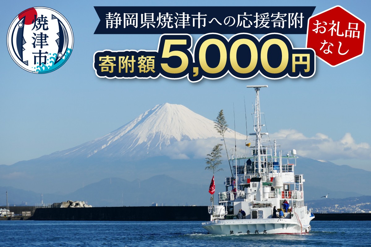 
                  a05-016　【お礼品なし】静岡県 焼津市 応援寄附 5,000円
                