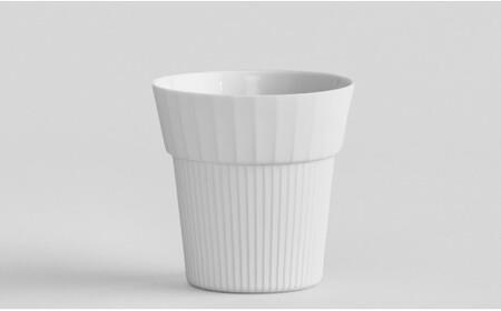 A12-129 Cup Medium Gross white 2個  UTSUA 有田焼 食器 うつわ 器 シンプル おしゃれ カップ ホワイト 白 まるぶん