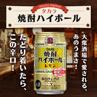 ふるさと納税 京都市 【宝酒造】タカラ「焼酎ハイボール」<レモン>(350ml×24本) |  | 02