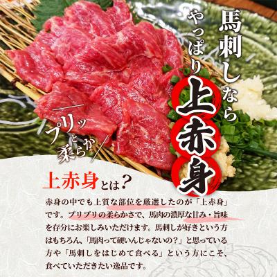 ふるさと納税 甲佐町 ★国産★上赤身馬刺し500g【熊本と畜】 |  | 03