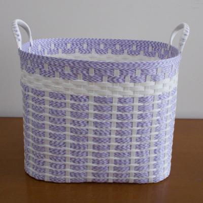 ふるさと納税 紋別市 ランドリーボックス・マスクケース付(むらさき&白) |  | 01