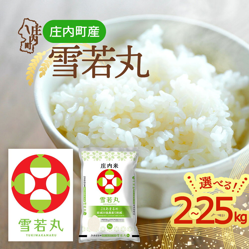 【ふるさと納税】【令和8年産】庄内町産 雪若丸 2kgから25kg 選べる内容量 2026年産 ブランド米 米 国産 単一原料米 山形 庄内平野