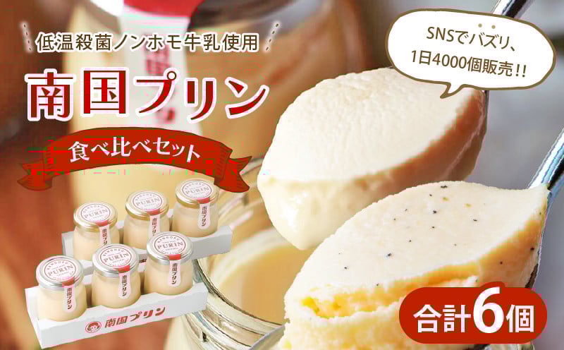 
            【発送時期が選べる】南国プリン食べ比べセット(合計6個) スイーツ 洋菓子 国産_T038-0081
          