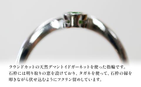 誕生石 1月 天然デマントイドガーネット 指輪 リング 12号 レディース PT900 プラチナ アクセサリー 婚約指輪 プロポーズ 誕生日 結婚 母の日 プレゼント 祝 記念日 女性