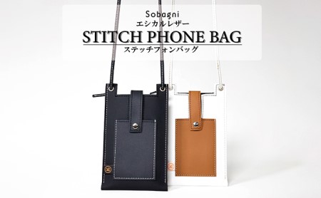 stitch phone bag　スマートフォンケース ファッション小物 ファッション カバン バッグ 雑貨 日用品  ブラック