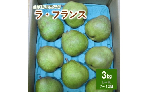 西洋梨（ラフランス）３ｋｇ　ご家庭用　0110-2602