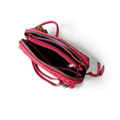 ふるさと納税 牧之原市 しっとり柔らかな高級天然馬革お財布機能 ミニショルダーポシェット(カードホルダー&小銭収納付)レッド |  | 01