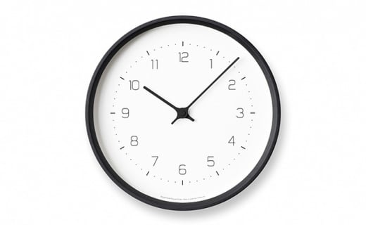 NEUT wall clock / ブラック（KK22-09 BK） FAD-1022