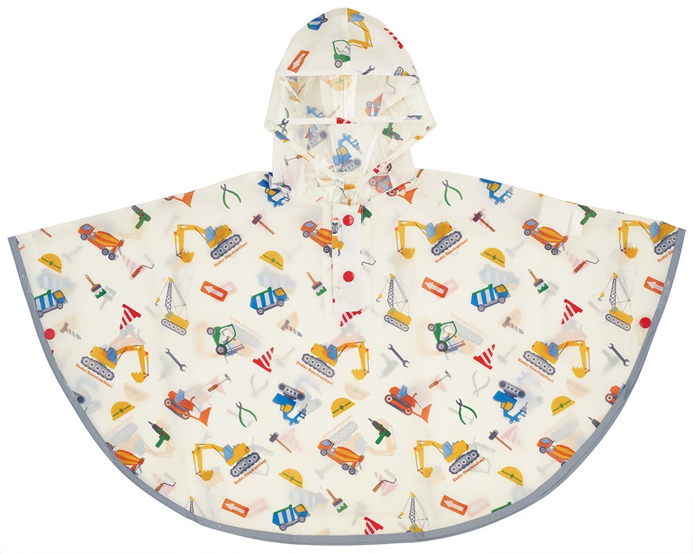 
                  キッズレインポンチョ 身長80～100cm用 レインコート キッズ ポンチョ カッパ 子供 合羽 雨具 フード付き キャラクター skater RAPO2 はたらく クルマ くるま 車 車柄 男の子 男子【幼稚園 かわいい フード 通学 通園 レインウェア 防水】スケーター 684029 奈良県 奈良市 skt152
                