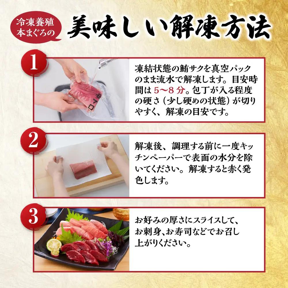 本マグロ（養殖）トロ 赤身 セット 240g まぐろ 