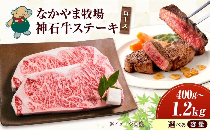 
                  牛肉【選べる容量】黒毛和牛 ギフト 神石牛 (ロースステーキ) ステーキ 牛肉 ステーキ肉 ステーキ 4枚 牛肉 ステーキ ギフト 国産 gyuubiku sute-ki niku お肉 肉 国産牛 贈答 広島県福山市/株式会社なかやま牧場  [BACT013]
                
