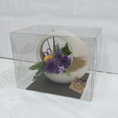 ふるさと納税 春日部市 シュガーパインのプリザーブドフラワーアレンジ【紫希(しき)/白】春日部市 |  | 03