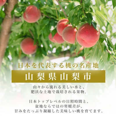 約2kg 完熟 桃 とろける甘み YAMANASHI PRIDE (5～8玉)【配送不可地域：離島・北海道・沖縄県・中国・四国・九州】