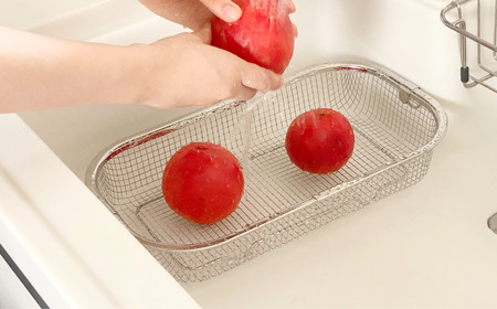 すっきり暮らすセット（浅型+包丁スタンド） 水切りかご ステンレス 食洗機対応 燕三条製 [ビーワーススタイル] 【015S192】