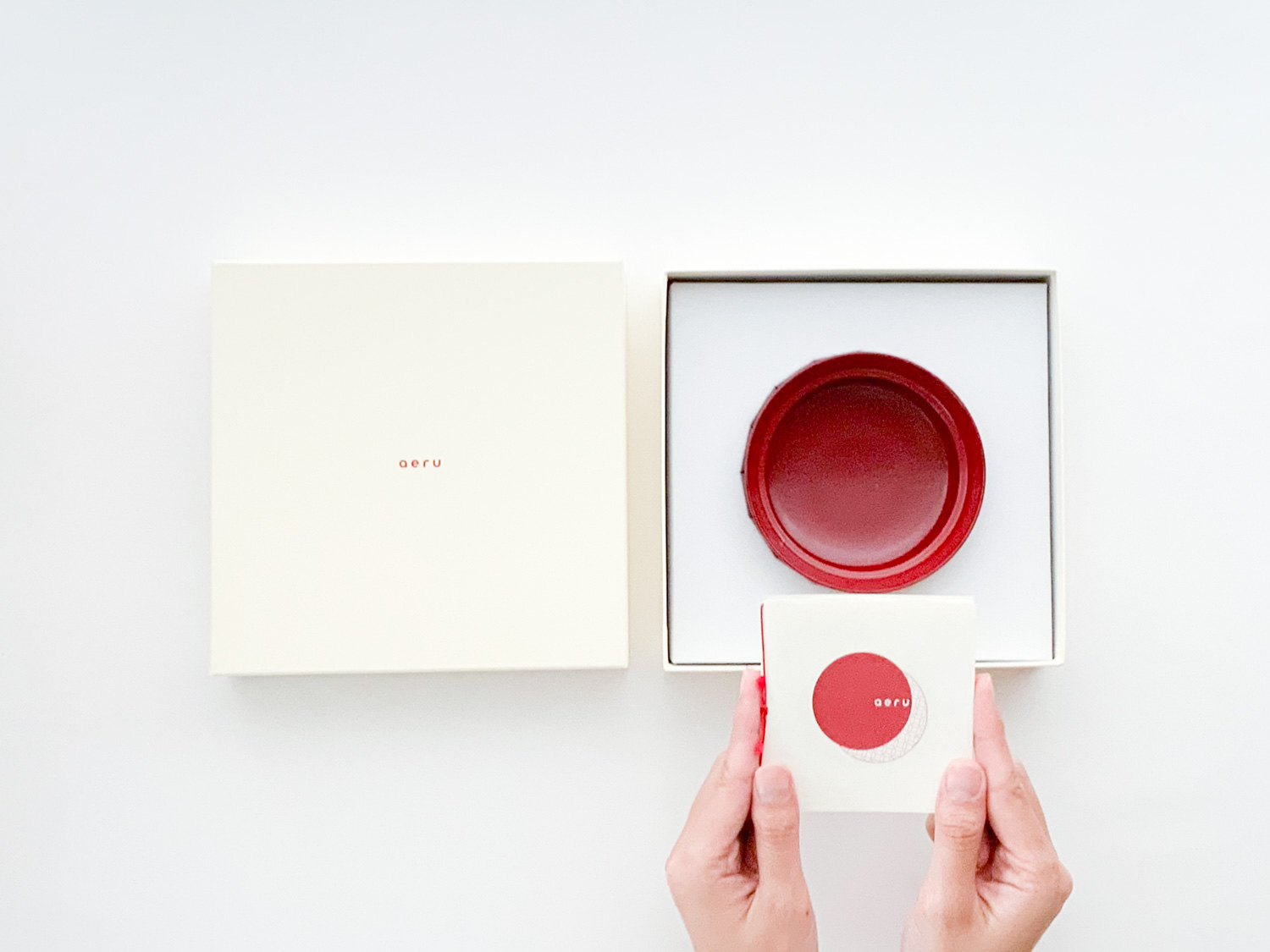 aeru 川連漆器のこぼしにくい器 ボウル 赤紅[N15602]