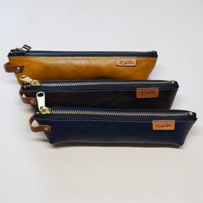 ふるさと納税 佐用町 【姫路レザー】ハンドメイドペンケース(革のカラーと仕上げの種類おまかせ) |  | 03