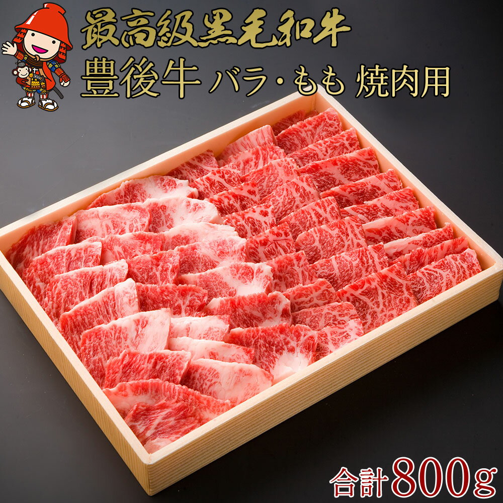 【ふるさと納税】豊後牛 バラ・もも 焼肉用 セット 合計800g | バラ肉 もも肉 各400g 焼肉 ブランド牛 お肉 肉 国産 大分県産 冷凍 送料無料 大分県 中津市