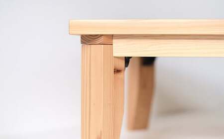 【 受注生産 】 国産杉材を使った木のぬくもり漂うモリローテーブル100 【 横幅 100cm 】