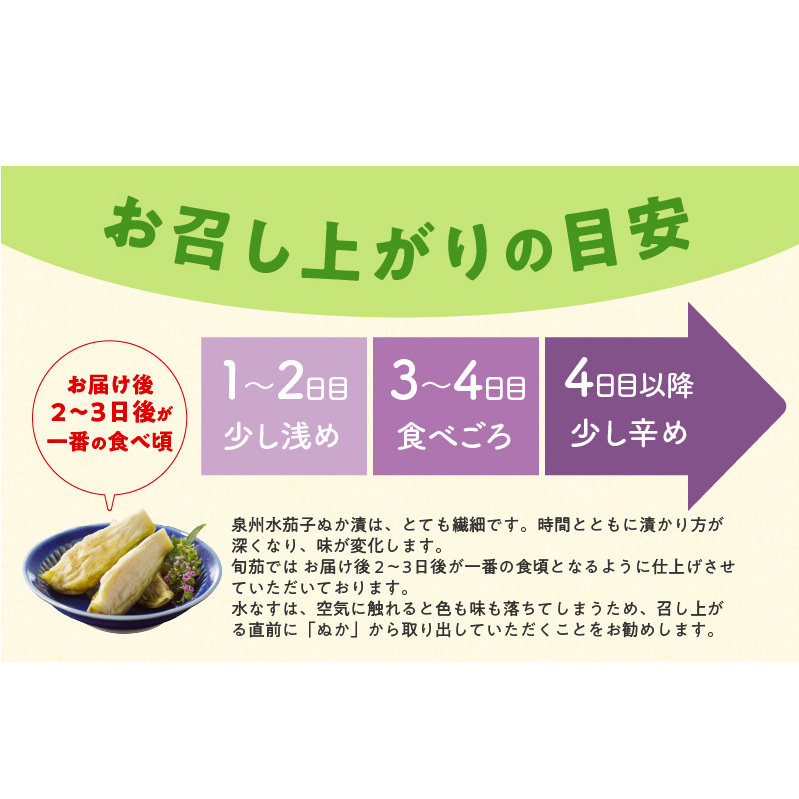 特選 無添加 水なす漬け 徳用水ナス セット【食べ比べ 新鮮 野菜 泉佐野産 茄子 やさい TONOファーム 高評価 数量限定】 G1099_イメージ5