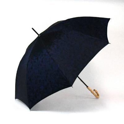 ふるさと納税 富士吉田市 花ジャガード(晴雨兼用長傘)ネイビー |  | 01