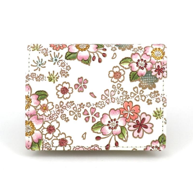 【ふるさと納税】【文庫屋大関】箱まち小銭入れ かすみ桜【皮革工芸品】 革製品 工芸品 民芸品 牛革 財布 小銭入れ 小物入れ お祝い ギフト プレゼント 墨田区 東京都　お届け：発送可能時期より順次配送