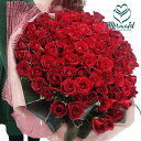 【ふるさと納税】赤いバラ100花束【花 赤いバラ お誕生日 プレゼント 記念日 ご結婚お祝い お土産 大切な方への贈り物 大阪府 門真市 】