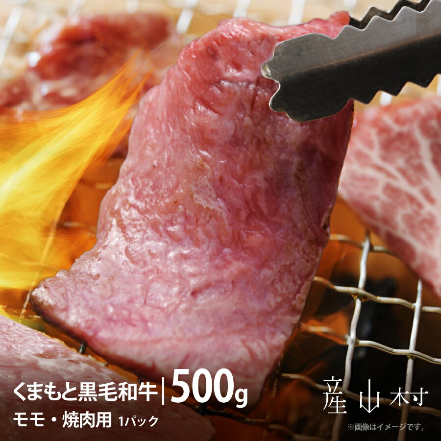 【ふるさと納税】くまもと黒毛和牛・モモ焼肉用約500g【配送不可地域：離島】《60日以内に出荷(土日祝除く)》 ミートショップまきば