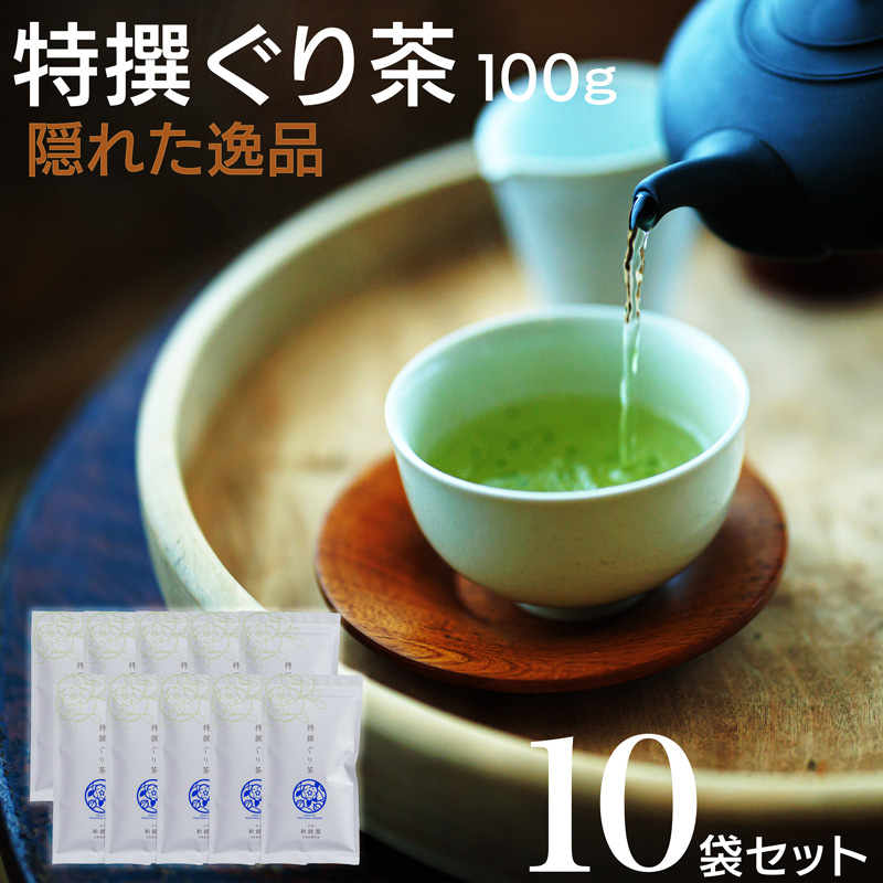 宮崎日本茶専門店 特撰ぐり茶100g 10本セット お茶 緑茶 ギフト お取り寄せ【E230】