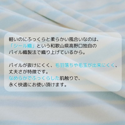 ふんわり軽くてあったかい　“karu−ket“　アイスブルー【1486526】