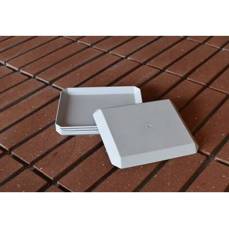 1616/ TY Square Plate 165 Gray セット 有田焼 器 食器 皿 グレー プレート A30-284_イメージ3