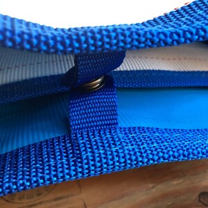 11-66BL　【SUWAプレミアム】FIRE HOSE PRODUCTS　トートバッグＡタイプ　バイカラーブルー　Ｌ（パイピングカラー：青）／レディース メンズ バッグ カバン 鞄 信州 諏訪