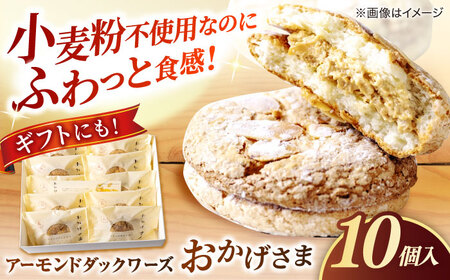 贅沢アーモンドダックワーズ【松江クロードのおかげさま 10個入り】ブッセ 洋菓子 グルテンフリー ギフト プレゼント 島根県松江市/有限会社松江クロード[ALCL003]